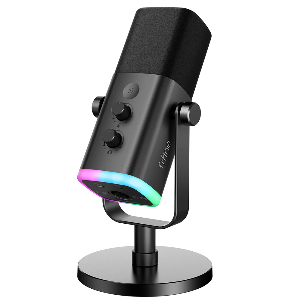 FIFINE USB/XLR Dynamic Microphone AM8 - Black