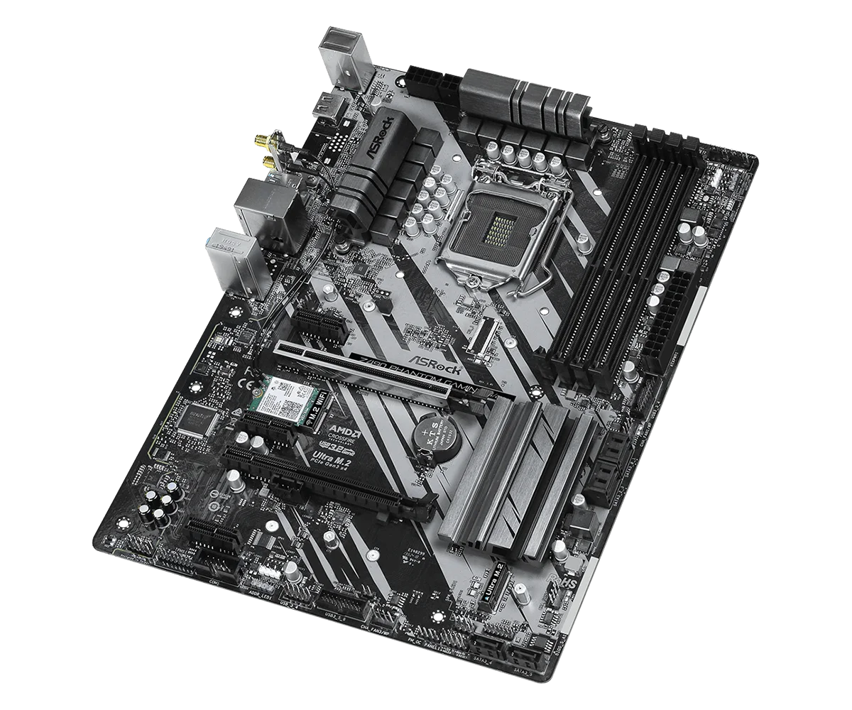 ASRock Z490 Phantom Gaming 4/ax Motherboard - LGA 1200 ATX
