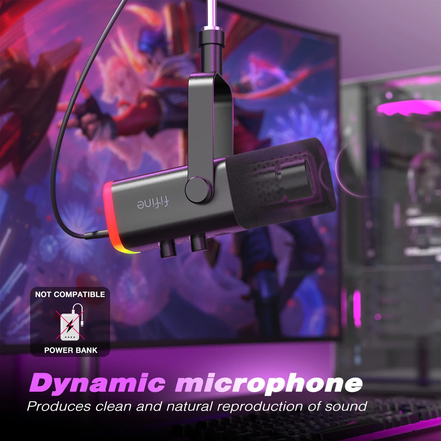 FIFINE USB/XLR Dynamic Microphone AM8
