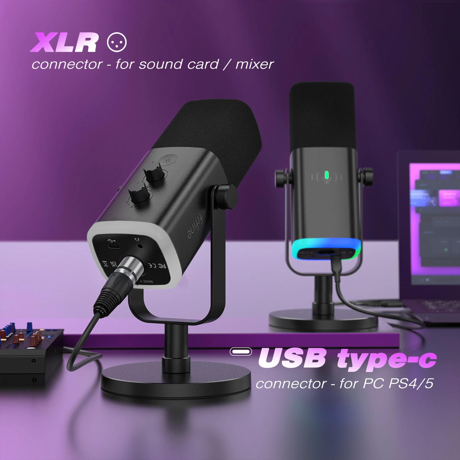 FIFINE USB/XLR Dynamic Microphone AM8